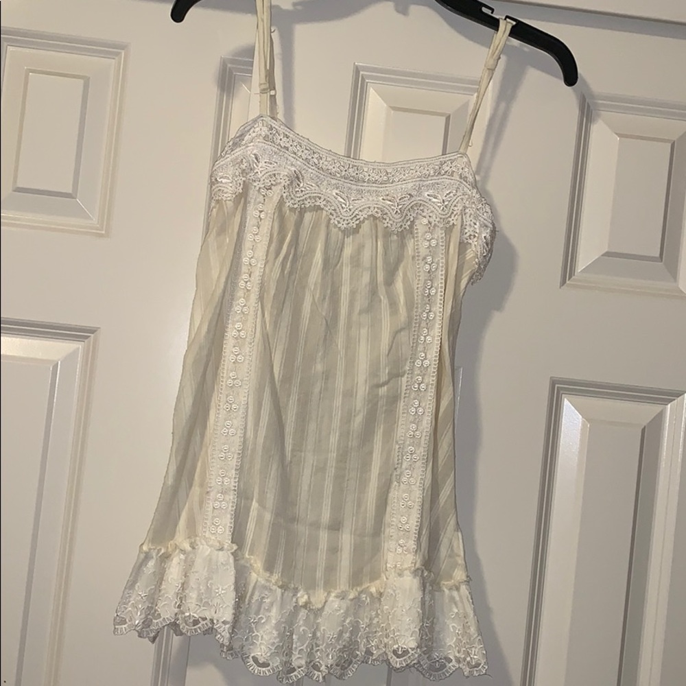 Lace top spaghetti strap